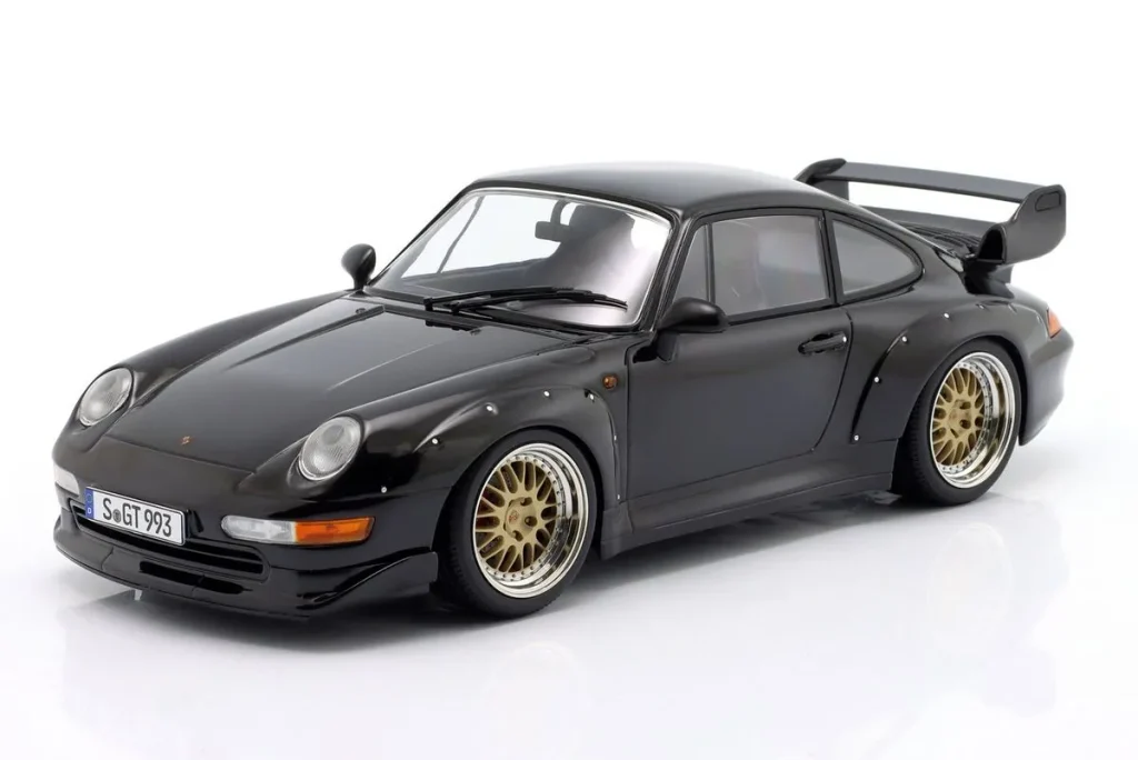 โมเดลรถ 1:18 Porsche 911 (993) GT2 ปี 1996 สีดำ KK-Scale KKDC181426B