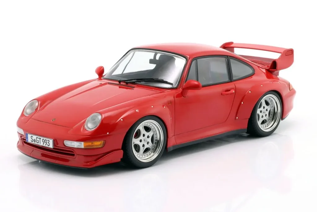 โมเดลรถ 1:18 Porsche 911 (993) GT2 ปี 1996 สีแดง KK-Scale KKDC181425S