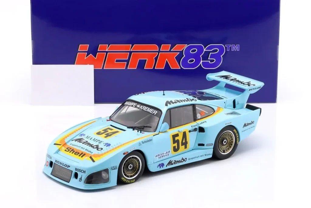 โมเดลรถ 1:18 Porsche 935 K3 “Mambo” #54 Klaus Ludwig DRM Champion ปี 1979 WERK83