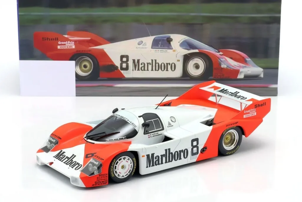 โมเดลรถ 1:18 Porsche 956 KH #8 Bob Wollek, Stefan Johansson อันดับ 2 1000km Silverstone ปี 1983 WERK83