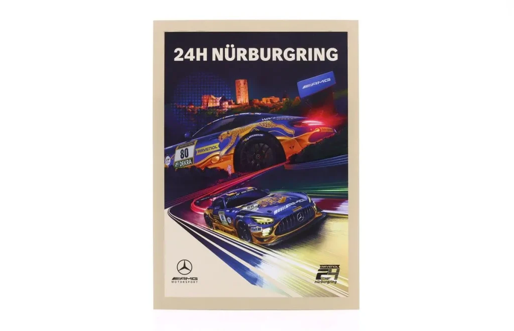 โปสเตอร์ 21 x 29,7 cm: ผู้ชนะ 24h Nürburgring 2026 Mercedes-AMG Team RAVENOL