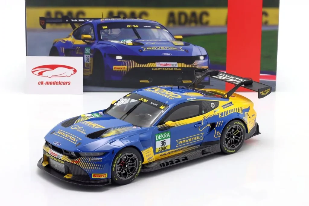 โมเดลรถ 1:18 Ford Mustang GT3 #36 Arjun Maini DTM ปี 2025 Ixo