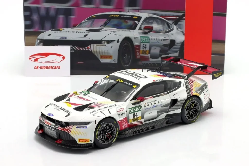 โมเดลรถ 1:18 Ford Mustang GT3 #64 Fabio Scherer DTM ปี 2025 Ixo