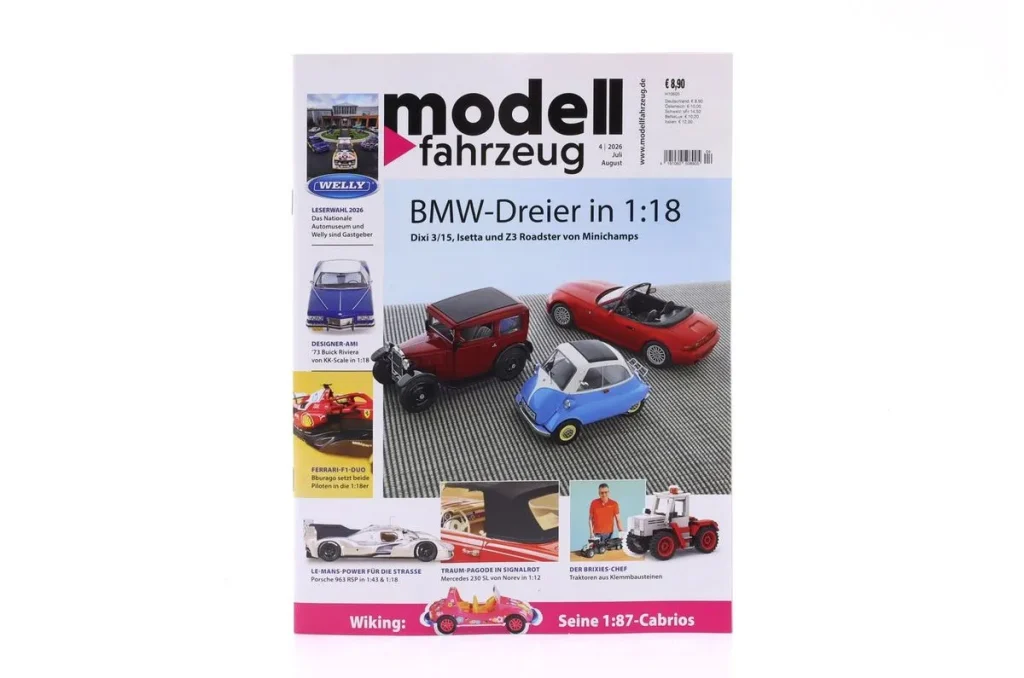 นิตยสาร MODELLFAHRZEUG Ausgabe Juli / August – Nr. 4 / 2026