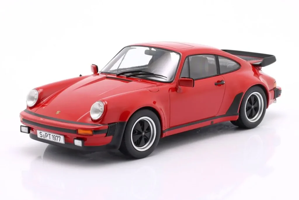Model 1:18 Porsche 911 (930) Turbo 3.3 Coupé year 1977 red KK-Scale