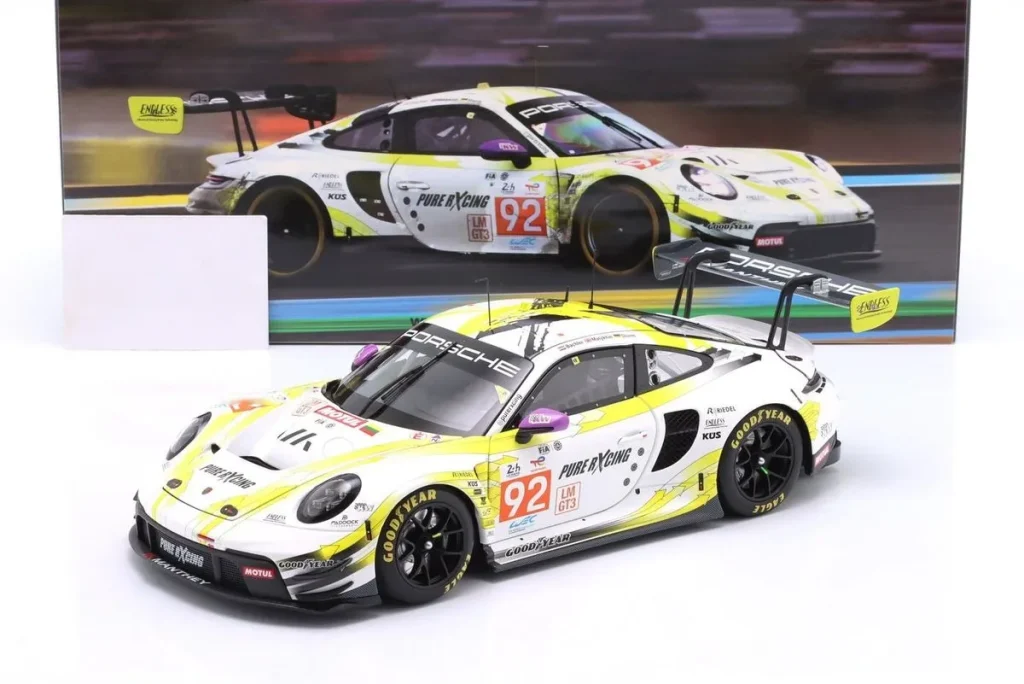 โมเดลรถ 1:18 Porsche 911 GT3 R #92 Klaus Bachler, Alex Malykhin, Joel Sturm 24 ชั่วโมง เลอมังส์ ปี 2024 Minichamps