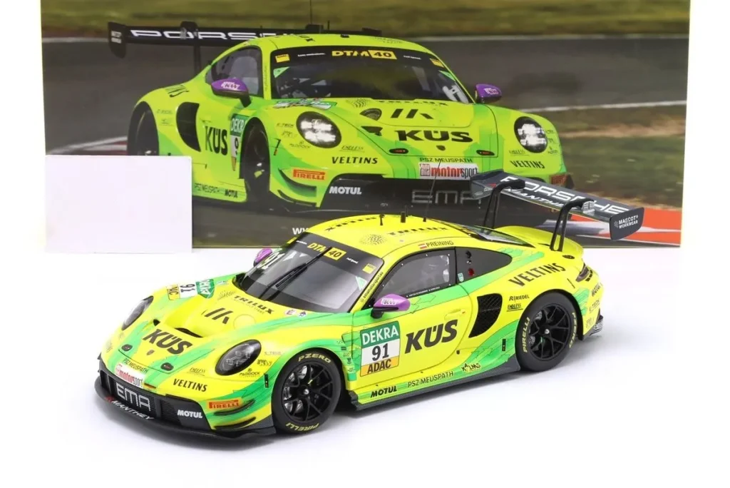โมเดลรถ 1:18 Porsche 911 GT3 R “Grello” #91 Thomas Preining DTM ปี 2024 Minichamps