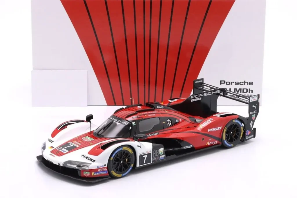 โมเดลรถ 1:18 Porsche 963 #7 Felipe Nasr, Nick Tandy, Laurens Vanthoor 24 ชั่วโมง เดย์โทนา ปี 2025 Ixo