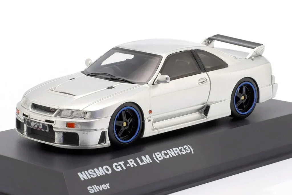 โมเดลรถ 1:43 Nissan Nismo GT-R LM (BCNR33) ปี 1995 สีเงินด้าน Kyosho