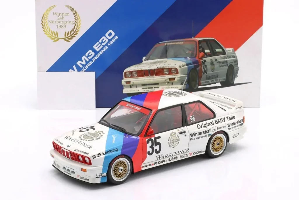 โมเดลรถ 1:18 BMW M3 (E30) #35 Emanuele Pirro, Roberto Ravaglia, Fabien Giroix 24 ชั่วโมง เนือร์บวร์กริง ปี 1989 WERK83