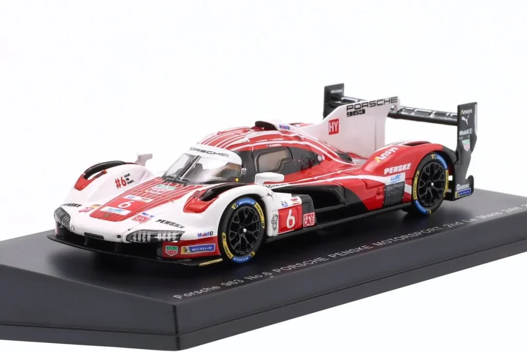 โมเดลรถ 1:64 Porsche 963 #6 Kevin Estre, Laurens Vanthoor, Matt Campbell 24 ชั่วโมง เลอมังส์ ปี 2025 Spark
