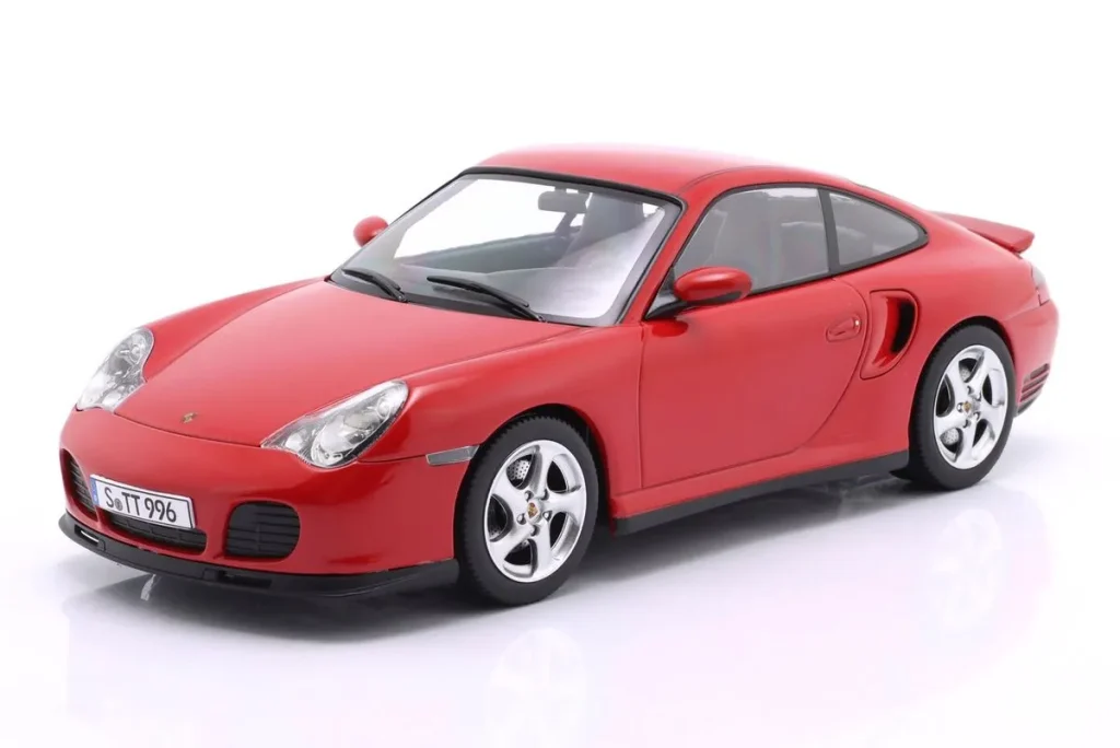 โมเดลรถ 1:18 Porsche 911 (996) Turbo ปี 2000 สีแดง KK-Scale