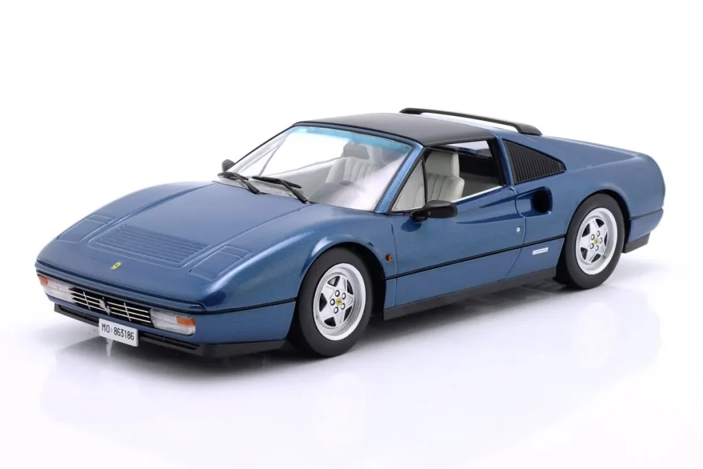 Model 1:18 Ferrari 328 GTS year 1985 metallic blue KK-Scale