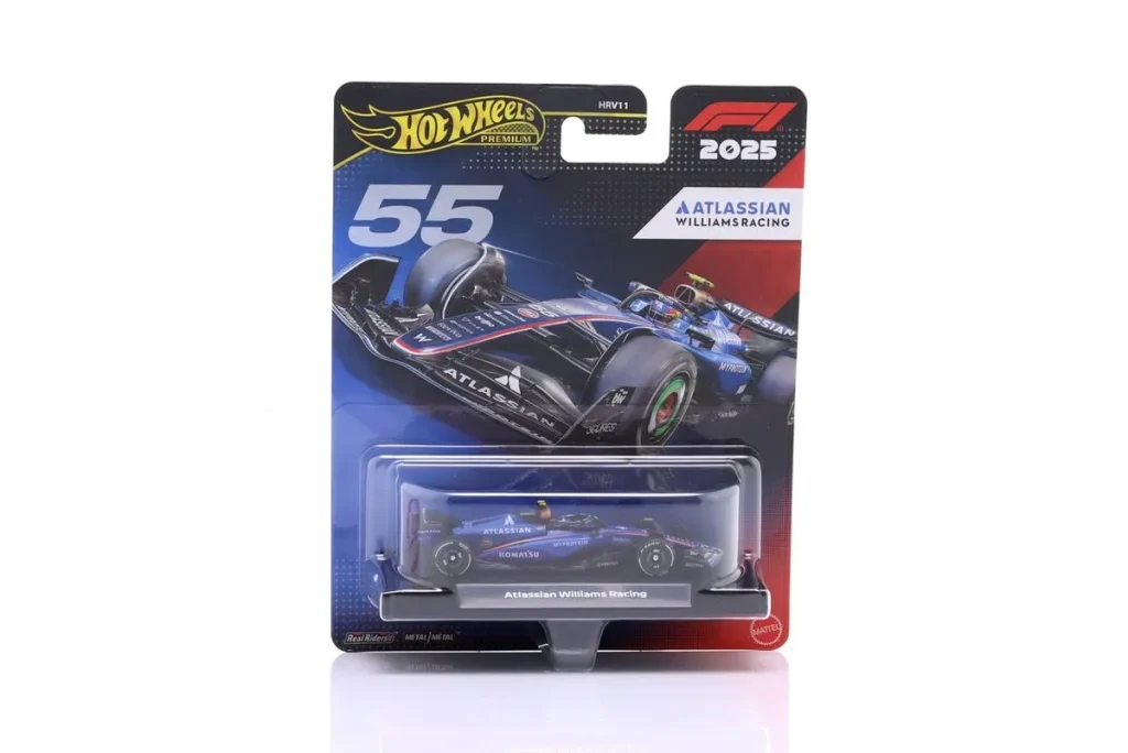 โมเดลรถ 1:64 Williams FW47 #55 Carlos Sainz jr. ฟอร์มูล่าวัน ปี 2025 HotWheels