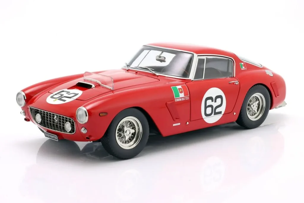 โมเดลรถ 1:12 Ferrari 250 GT SWB Competizione #62 Carlo-Maria Abate ผู้ชนะ Coppa Inter-Europa Monza / FIA GT Cup Round 9 ปี 1960 KK-Scale