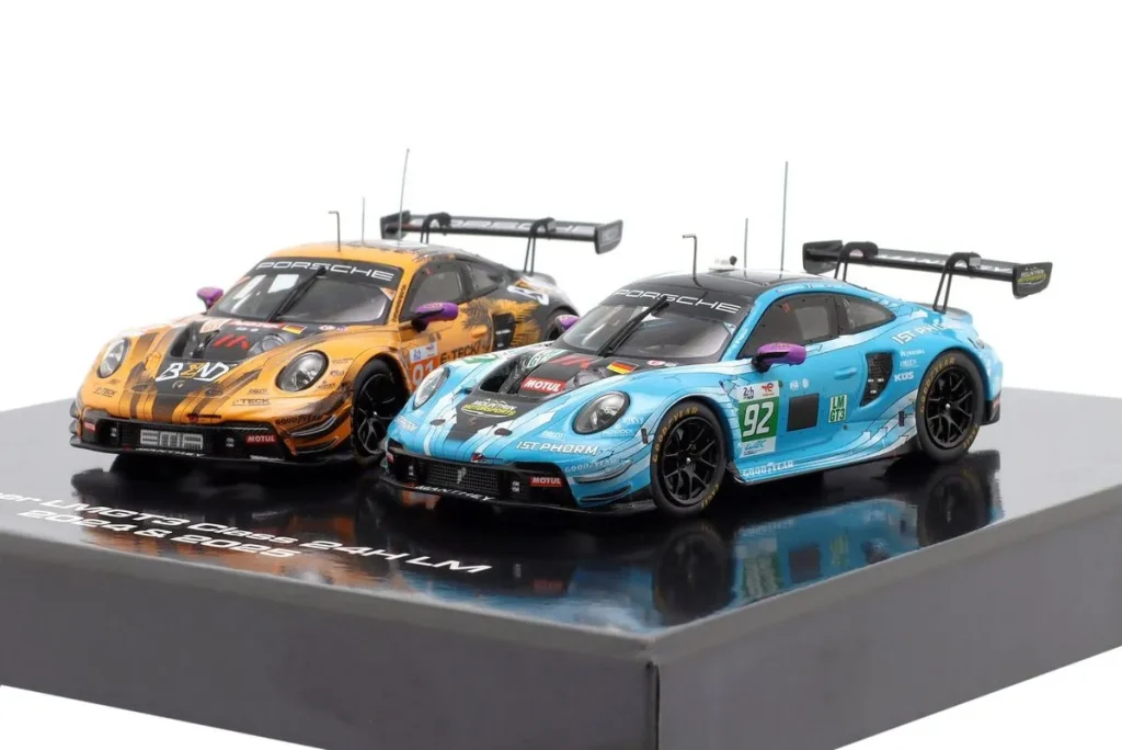 โมเดลรถ 1:43 Porsche 911 GT3 R Richard Lietz, Morris Schuring, Yasser Shahin & Ryan Hardwick, Richard Lietz, Riccardo Pera 24 ชั่วโมง เลอมังส์ ปี 2025 Ixo