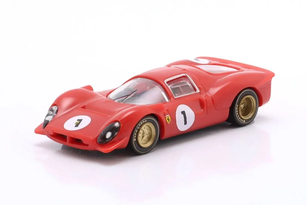 โมเดลรถ 1:87 Ferrari 330 P3 #1 Mike Parkes, Ludovico Scarfiotti ผู้ชนะ 1000km Spa ปี 1966 Wiking