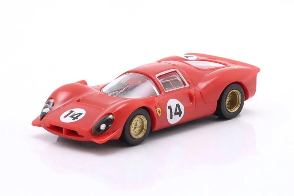 โมเดลรถ 1:87 Ferrari 330 P3 Coupé #14 John Surtees, Mike Parkes ผู้ชนะ 1000km Monza ปี 1966 Wiking