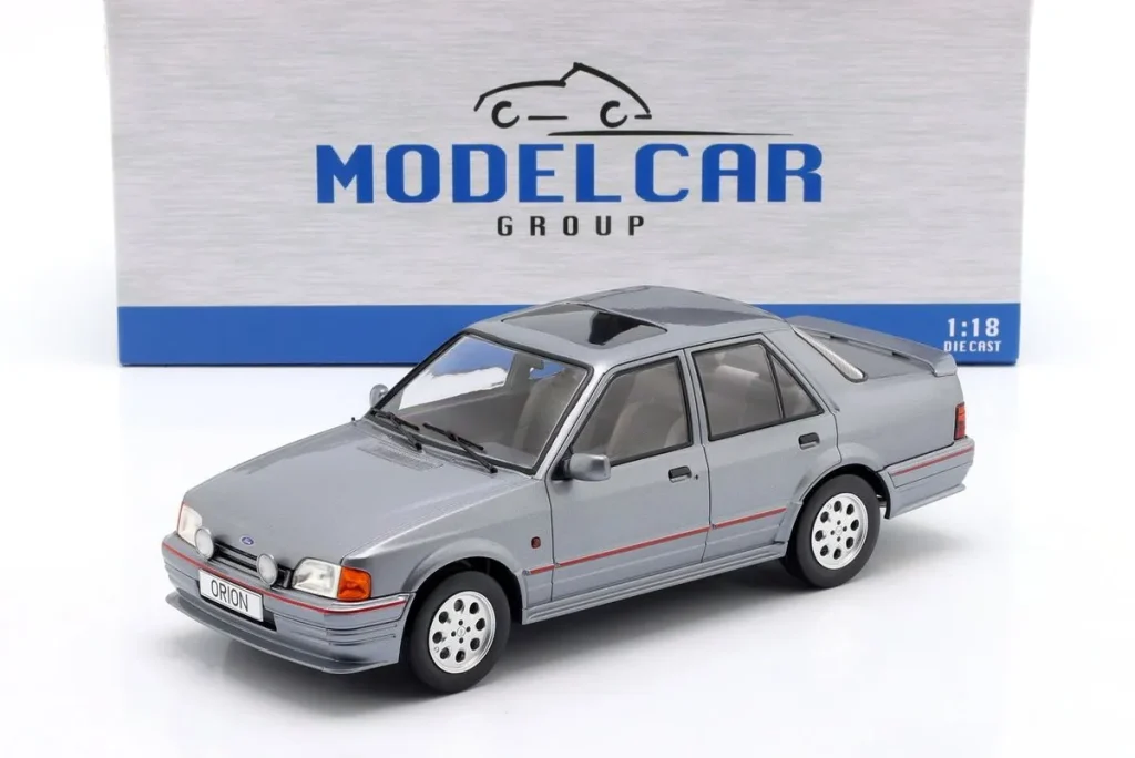 โมเดลรถ 1:18 Ford Orion MK II ปี 1986 สีเทาเมทัลลิก ModelCarGroup
