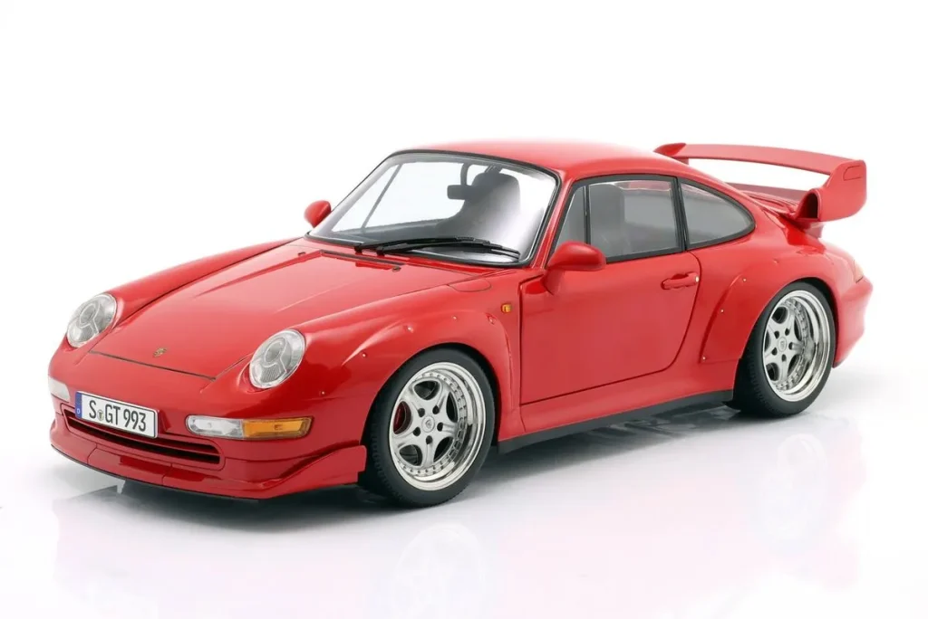 โมเดลรถ 1:12 Porsche 911 (993) GT2 พร้อม Speedline ล้อ ปี 1996 สีแดง KK-Scale