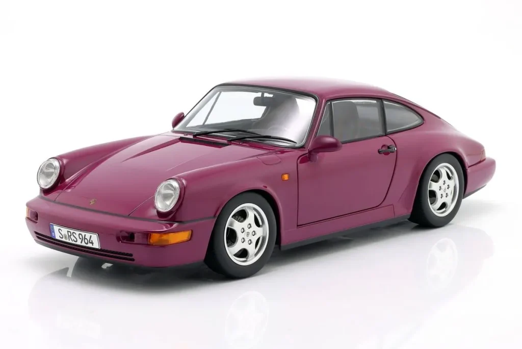 โมเดลรถ 1:12 Porsche 911 (964) RS พร้อม Cup ล้อ ปี 1992 สีแดง KK-Scale