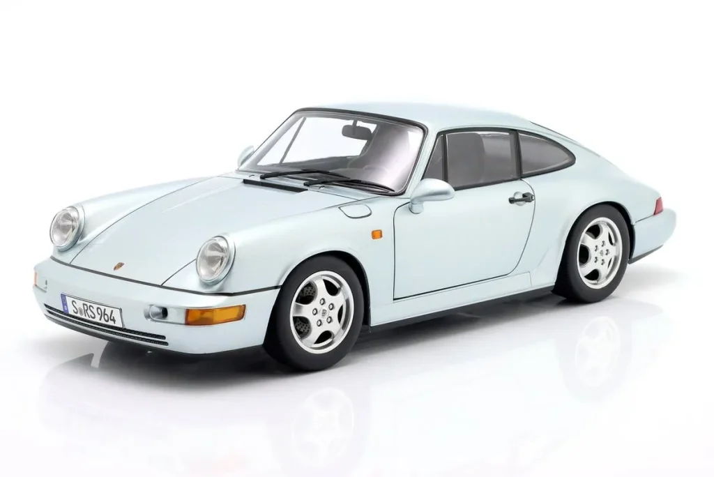 โมเดลรถ 1:12 Porsche 911 (964) RS พร้อม Cup ล้อ ปี 1992 สีเงินโพลาร์ KK-Scale