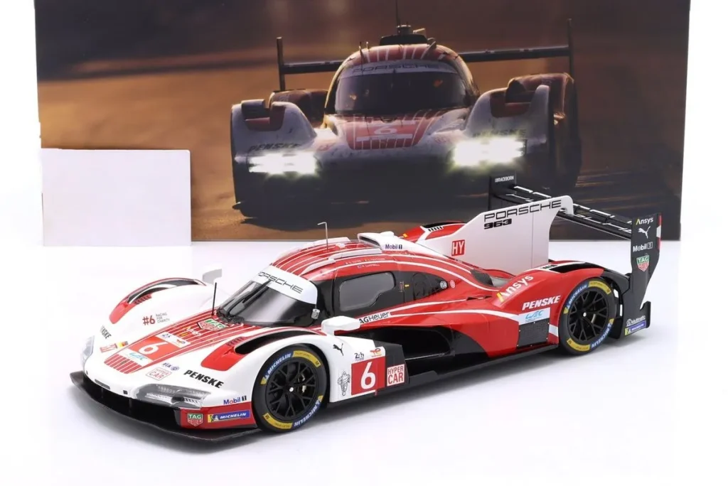 โมเดลรถ 1:18 Porsche 963 #6 Kévin Estre, Laurens Vanthoor, Matt Campbell 24 ชั่วโมง เลอมังส์ ปี 2025 Ixo