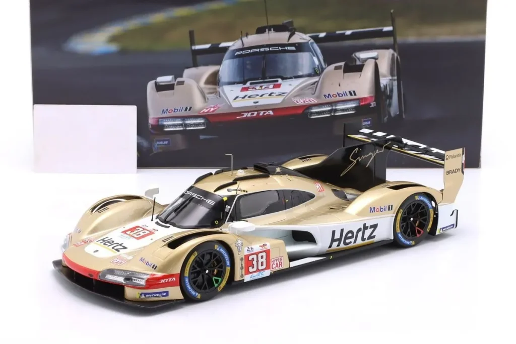 โมเดลรถ 1:18 Porsche 963 #38 Oliver Rasmussen, Jenson Button, Phil Hanson อันดับ 9 24h LeMans ปี 2024 Ixo