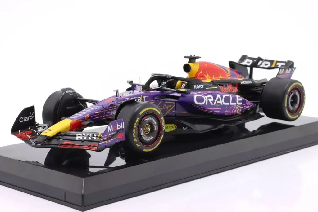 Model 1:24 Red Bull Racing RB19 #1 Max Verstappen winner Las Vegas GP Formula One world champion year 2023 Premium Collectibles