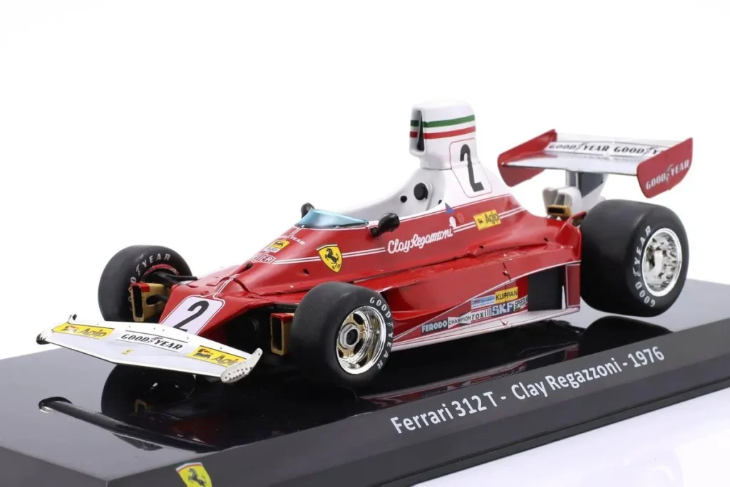 โมเดลรถ 1:24 Ferrari 312T #2 Clay Regazzoni ฟอร์มูล่าวัน ปี 1976 Premium Collectibles