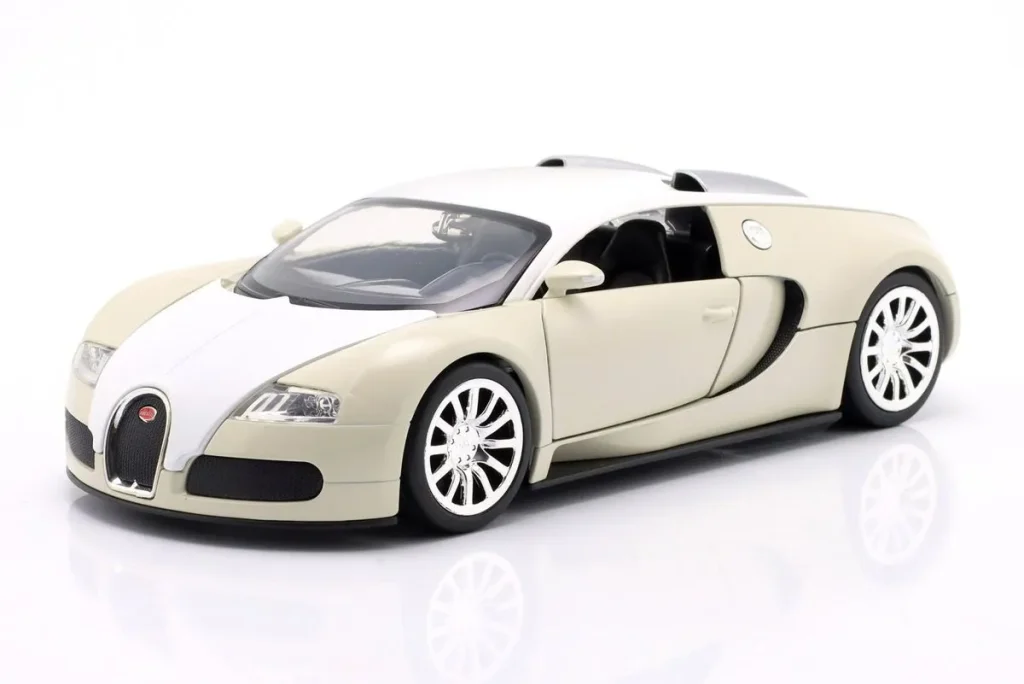 โมเดลรถ 1:24 Bugatti Veyron Roman Pearce Film “Fast & Furious 7” (2015) ปี 2011 สีขาว / เบจ Jadatoys