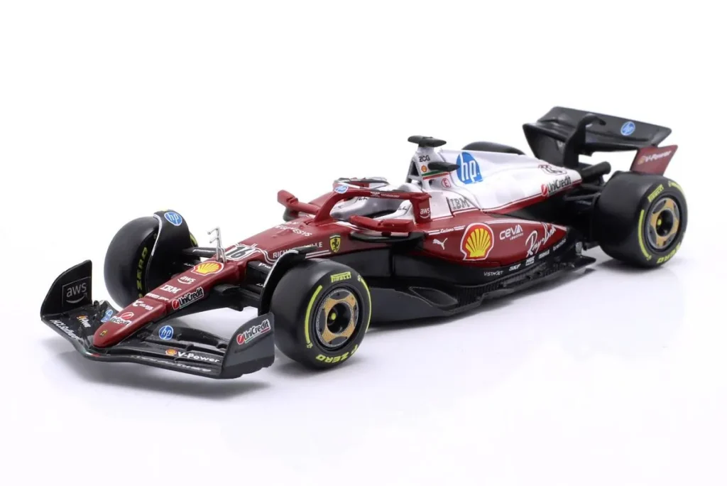 โมเดลรถ 1:43 Ferrari SF-25 #16 Charles Leclerc อันดับ 4 Italien GP (Monza) ฟอร์มูล่าวัน ปี 2025 Bburago