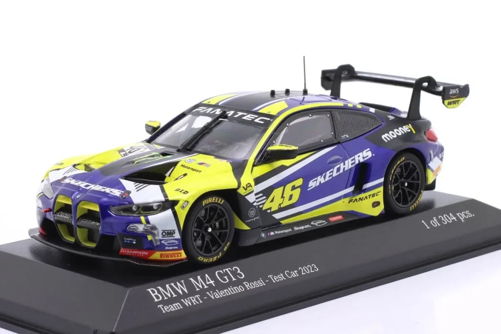 车型 1:43 BMW M4 GT3 #46 Valentino Rossi Testcar 年 2023 Minichamps