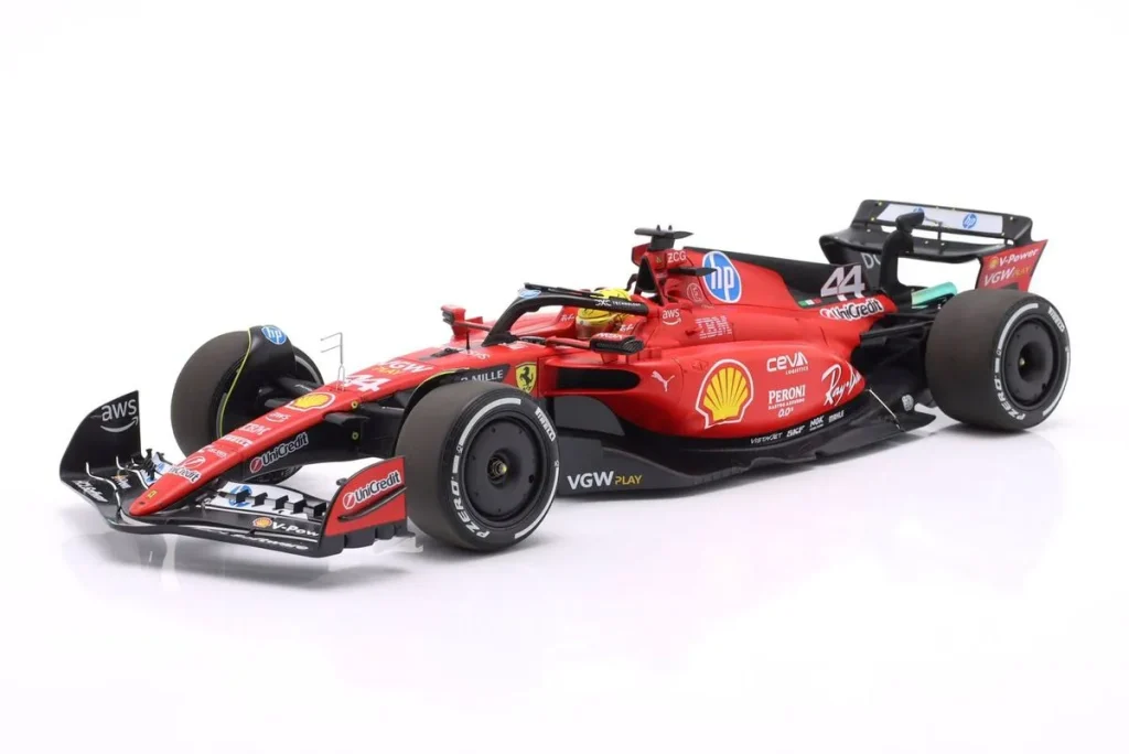 โมเดลรถ 1:18 Ferrari SF-23 #44 Lewis Hamilton Fiorano Test Januar / ฟอร์มูล่าวัน ปี 2025 BBR Models