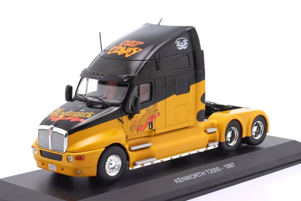 车型 1:43 Kenworth T2000 Sattelzugmaschine 年 1997 黄色 / 黑色 Hachette