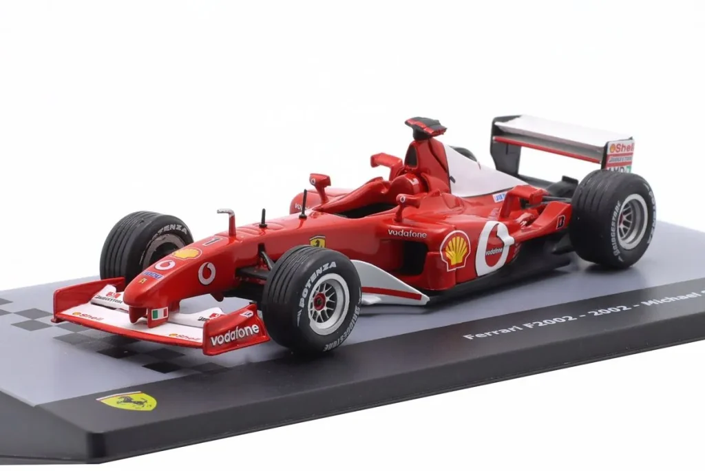 โมเดลรถ 1:43 Ferrari F2002 #1 Michael Schumacher ฟอร์มูล่าวัน ปี 2002 Altaya