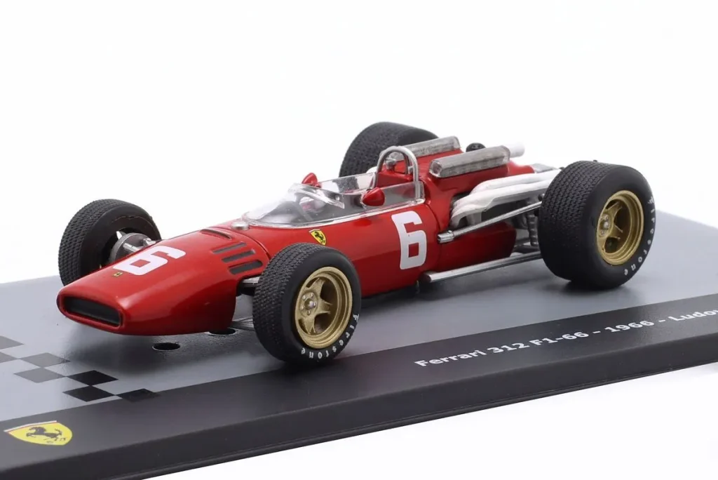 โมเดลรถ 1:43 Ferrari 312/66 #6 Ludovico Scarfiotti ฟอร์มูล่าวัน ปี 1966 Altaya