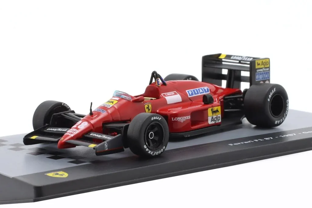 โมเดลรถ 1:43 Ferrari F1/87 #28 Gerhard Berger ฟอร์มูล่าวัน ปี 1987 Altaya