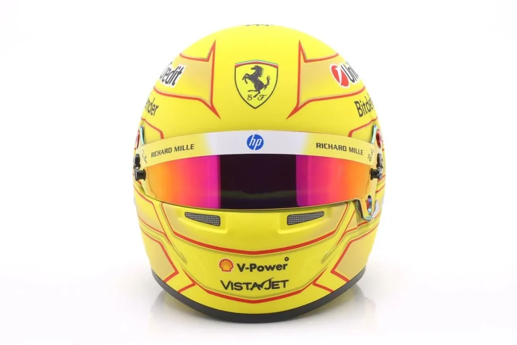 replica racing helmet 1:2 Ferrari SF-26 #44 Lewis Hamilton Formula One year 2026 Bell