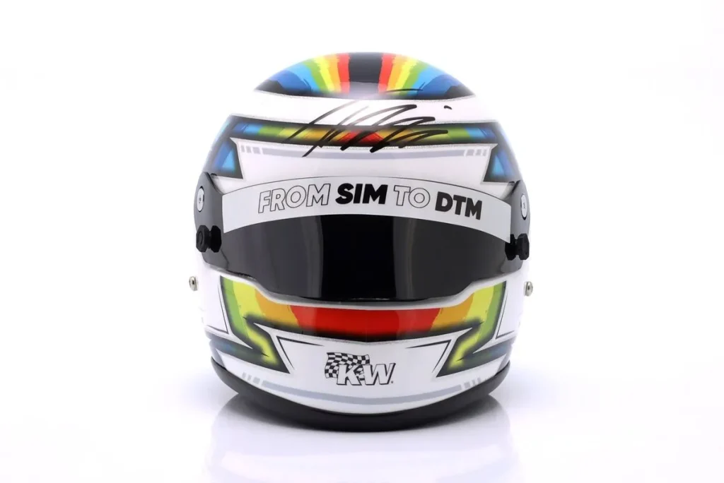 replica racing helmet 1:2 Ferrari 296 GT3 Evo #60 Tim Heinemann GT World Challenge Europe year 2026 WRT