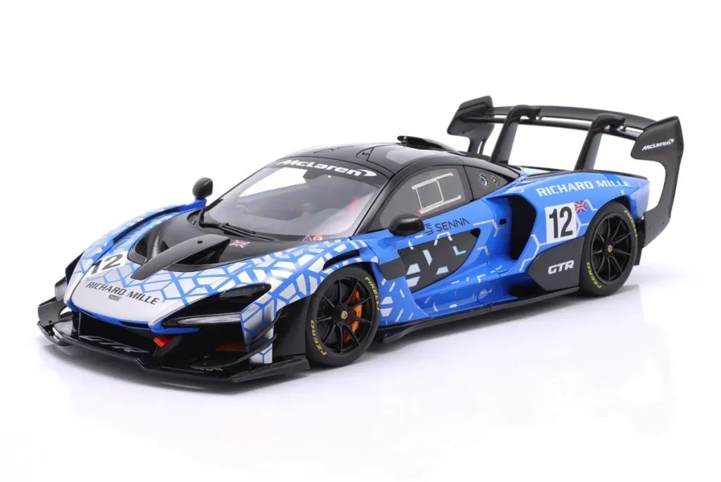 车型 1:18 McLaren Senna GTR #12 Presentation Car 年 2019 蓝色 / 黑色 AUTOart