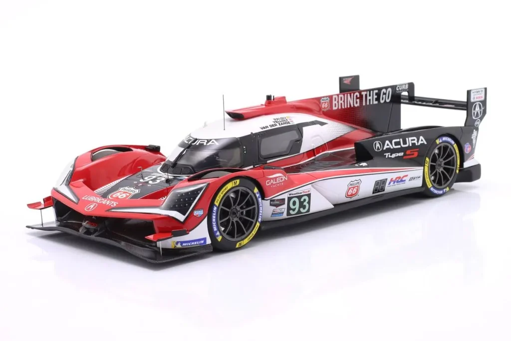 โมเดลรถ 1:18 Acura ARX-06 #93 Alex Palou, Renger van der Zande, Nick Yelloly 12h Sebring ปี 2025 True Scale