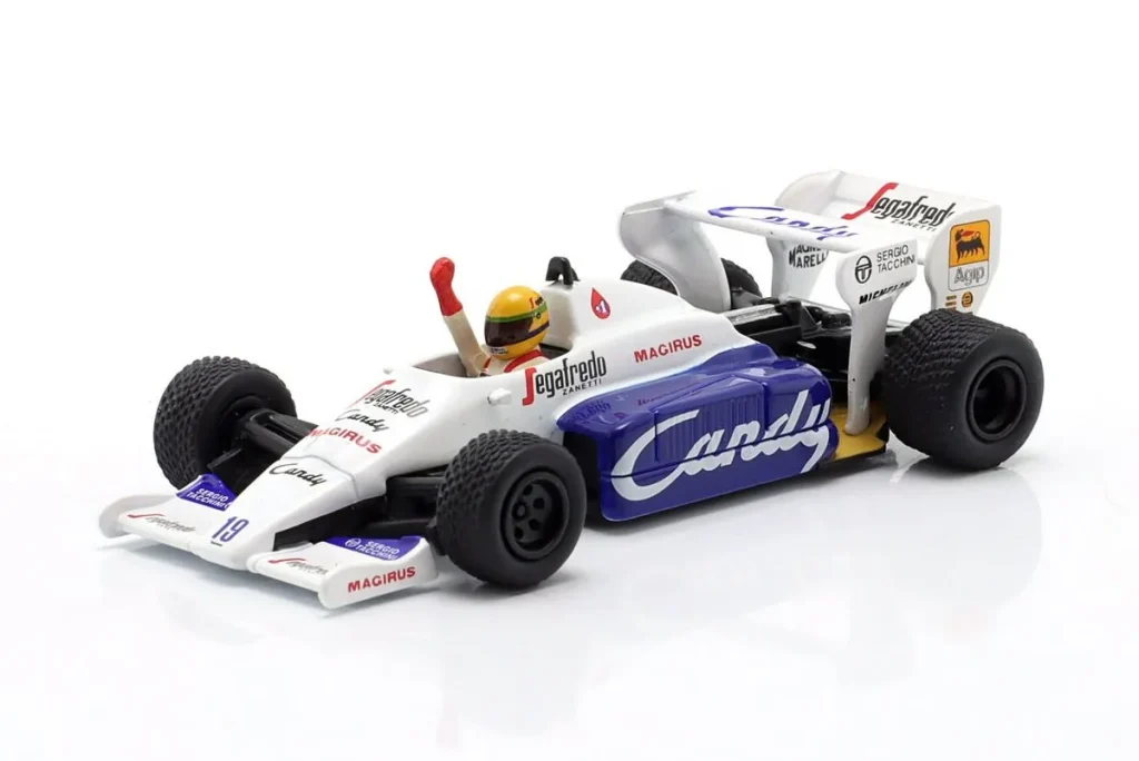โมเดลรถ 1:64 Toleman Hart TG #19 Ayrton Senna ฟอร์มูล่าวัน ปี 1984 True Scale