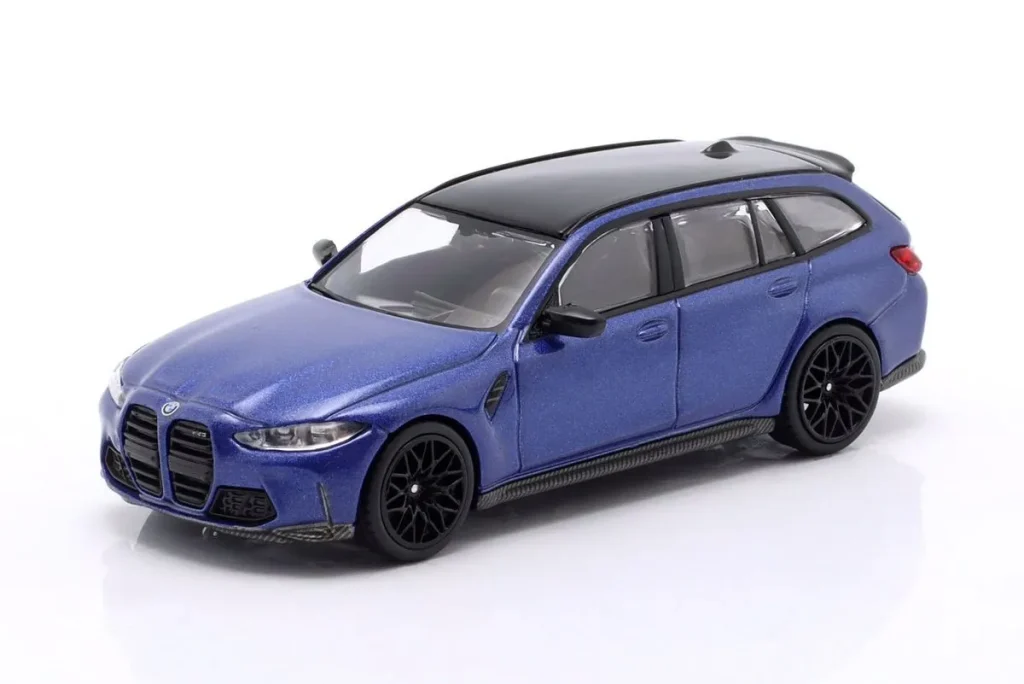 โมเดลรถ 1:64 BMW M3 Competition Touring ปี 2022 สี Portimao น้ำเงิน เมทัลลิก True Scale