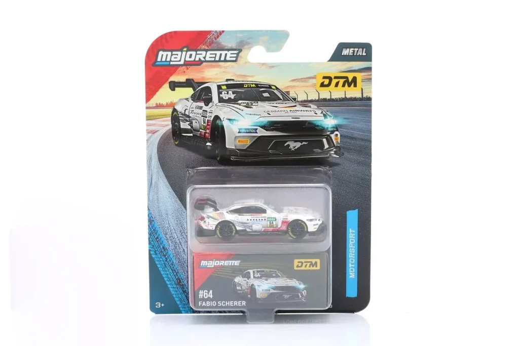 车型 1:64 Ford Mustang GT3 #64 Fabio Scherer DTM 年 2025 Majorette