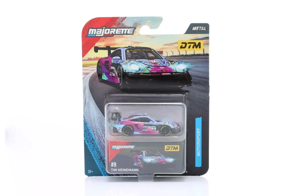 车型 1:64 Porsche 911 (992) GT3 R #9 Tim Heinemann DTM 年 2023 Majorette