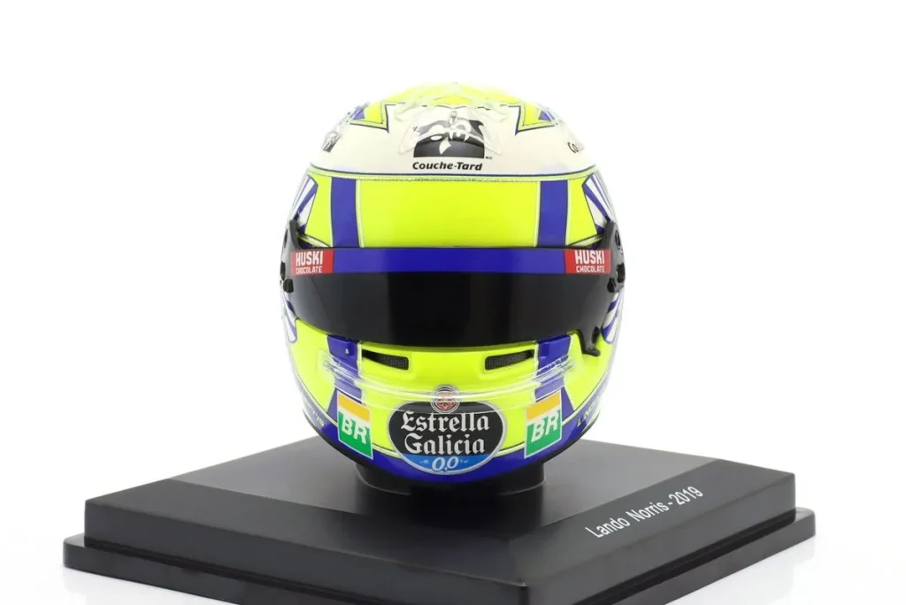 replica racing helmet 1:5 McLaren MCL34 #4 Lando Norris Formula One year 2019 Spark