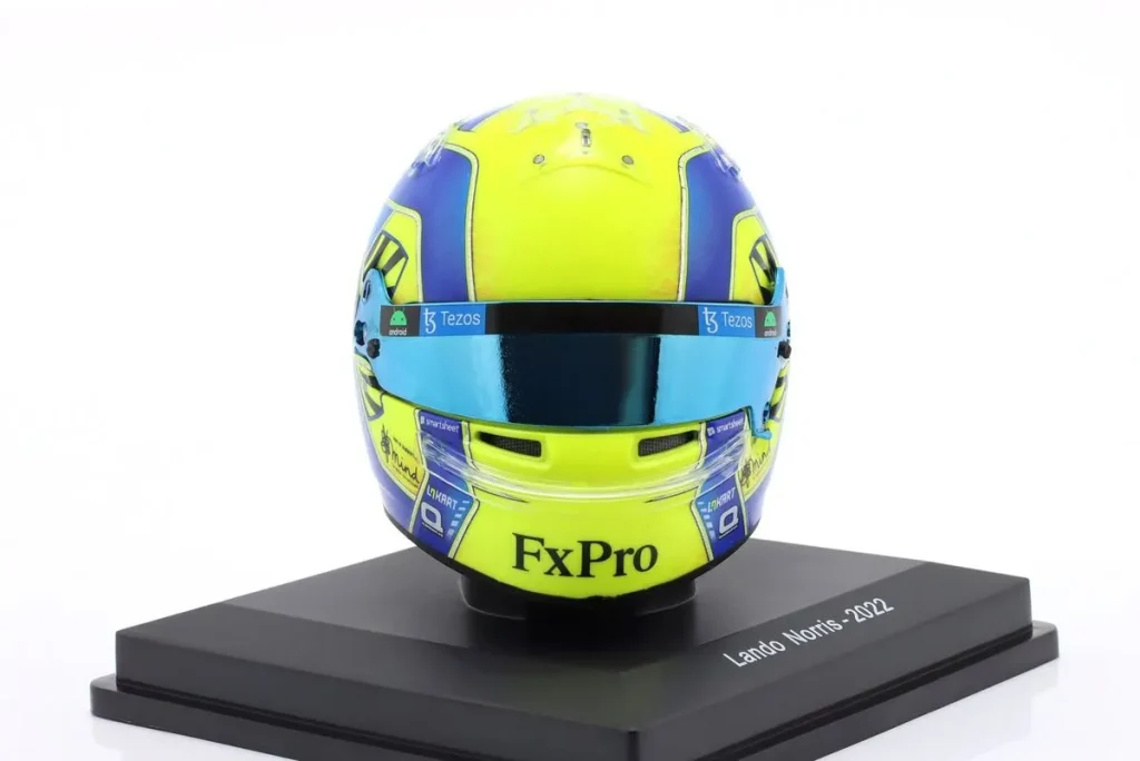 replica racing helmet 1:5 McLaren MCL36 #4 Lando Norris Formula One year 2022 Spark