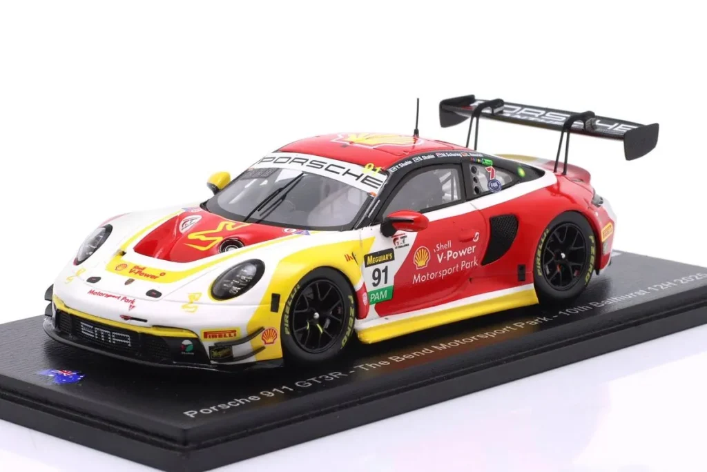 车型 1:43 Porsche 911 GT3 R #91 Laurin Heinrich, Sam Shahin, Yasser Shahin, Morris Schuring 排名 10 12h Bathurst 年 2025 Spark