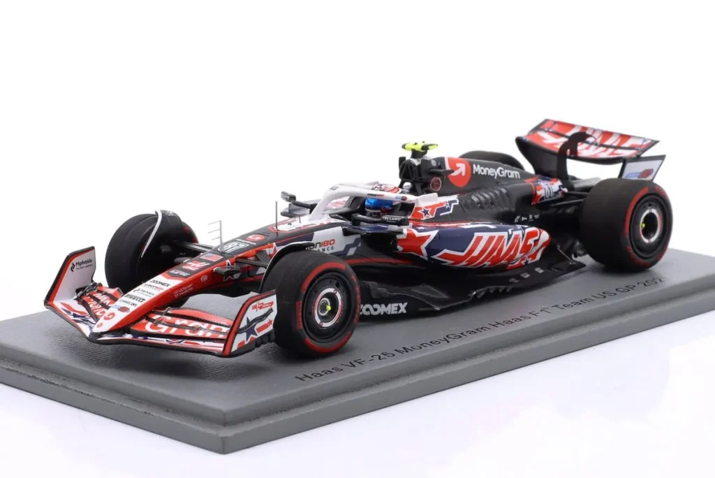 Model 1:43 Haas VF-25 #87 Oliver Bearman US GP Formula One year 2025 Spark